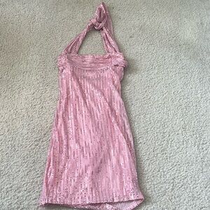 Pink lucy in the sky sequin dress
